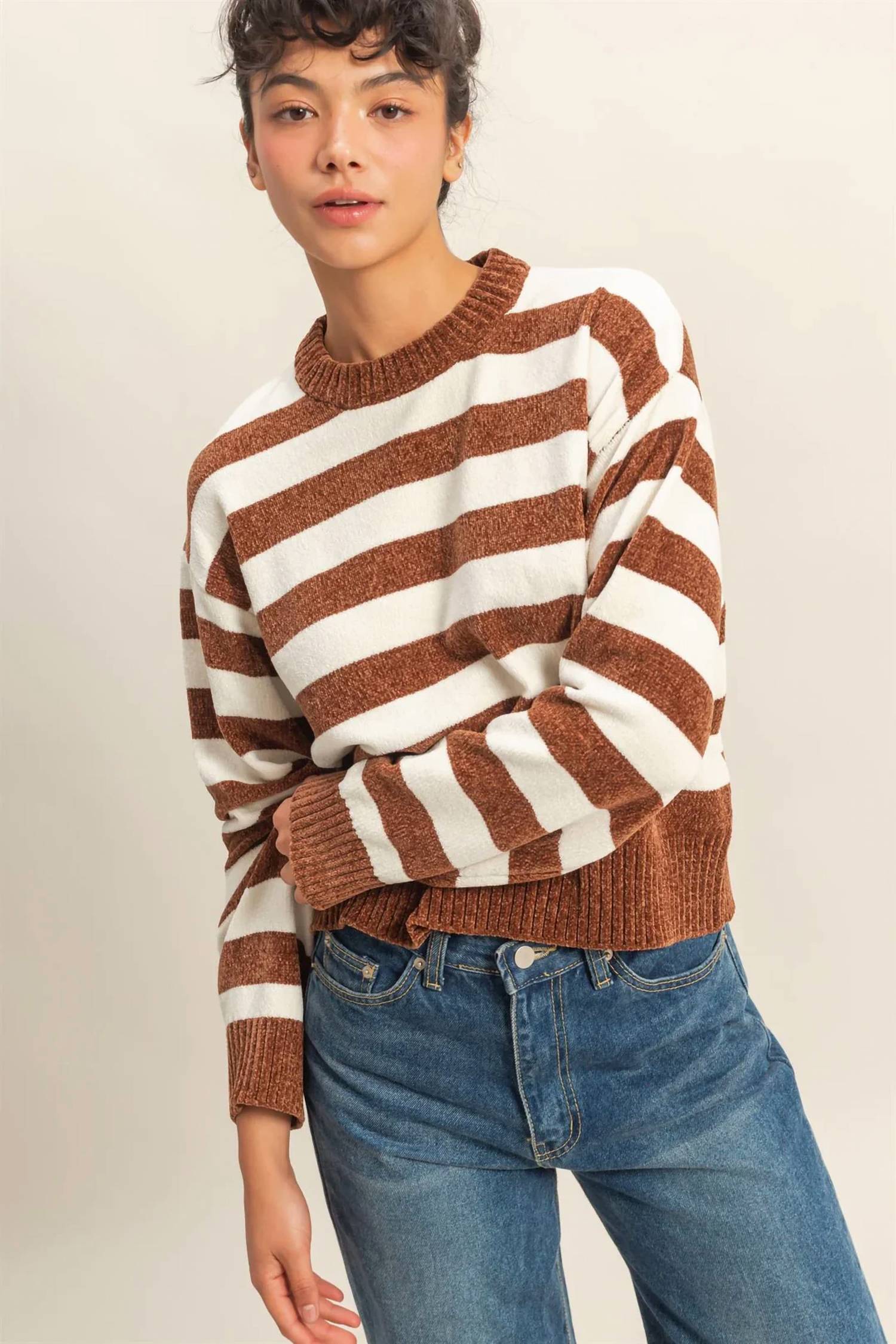 Double Zero - Stitched in Stripes Sweater