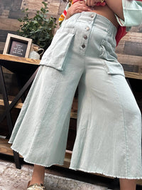 Sew In Love Women's Like Love Capri Pant in love women s like love capri pant in sage green - women's pants - alternate view