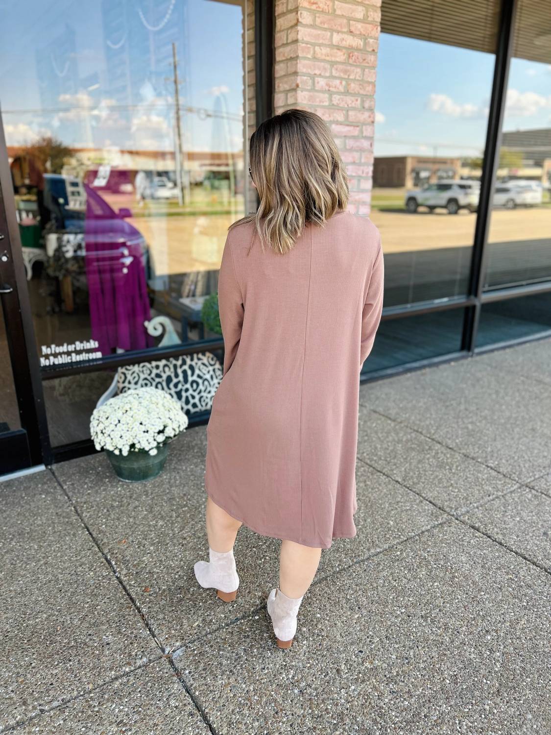 Mittoshop - Mock Neck Sweater Midi Dress