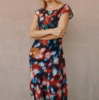 Bella Dahl - Boat Neck Cap Sleeve Midi Dress