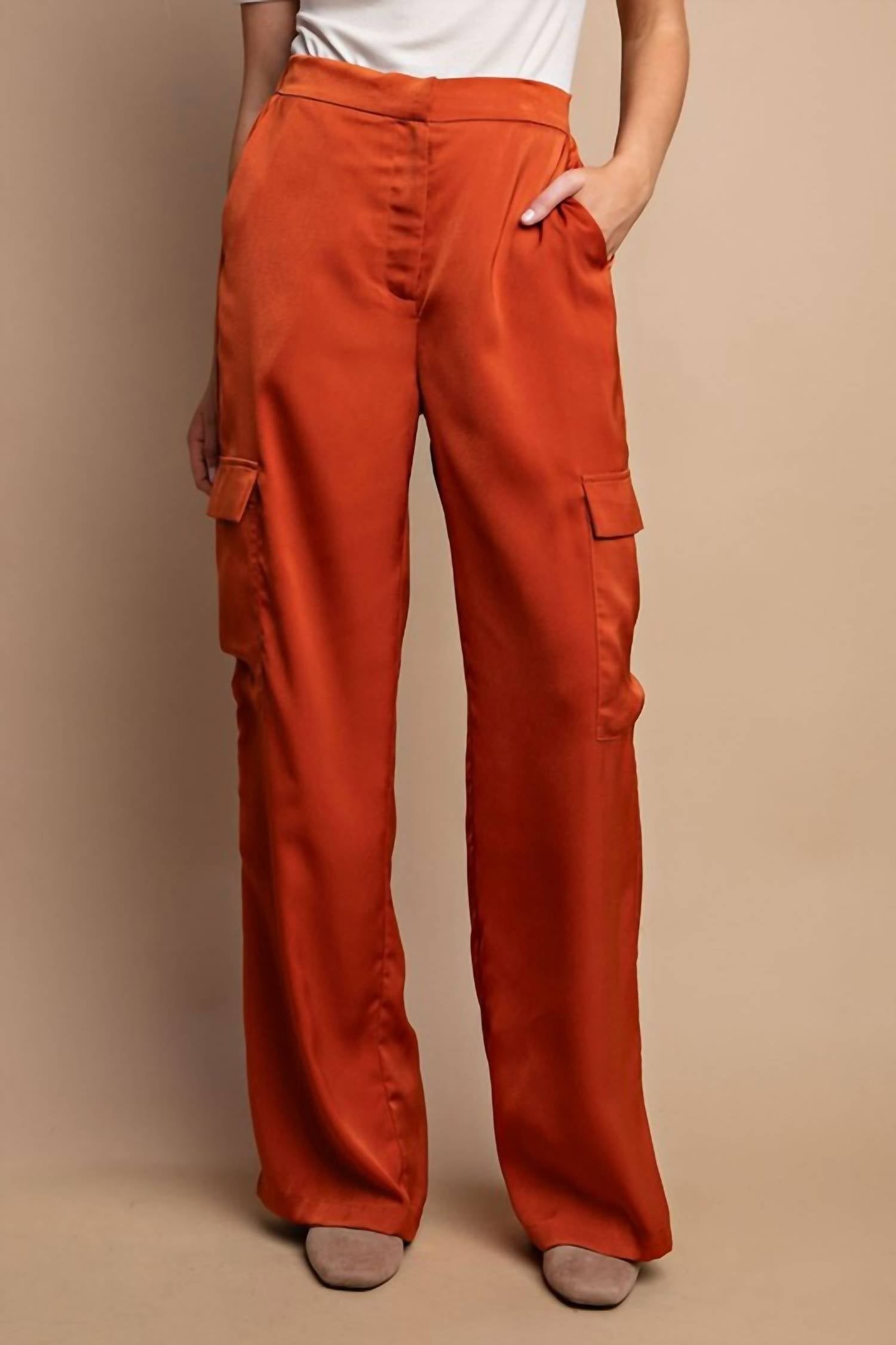Gigio - Satin Cargo Pants