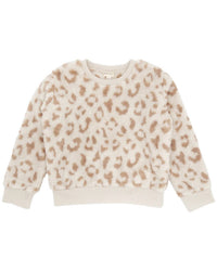 feather 4 arrow Snuggle Plush Top in ivory - kids' sweater - alternate view
