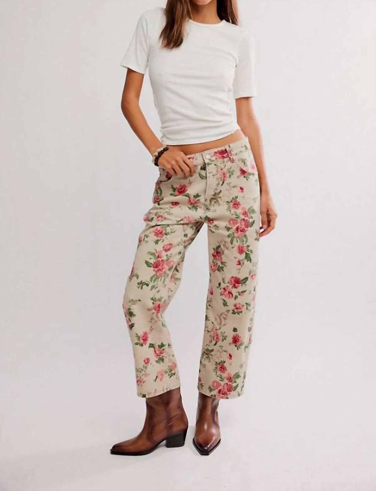 Free People - Deep Trance Wall Paper Floral Pants