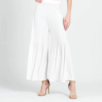 Clara Sun Woo - Soft Pleat Knit Tiered Skirt Pant