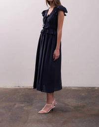 Moon River - Shirred Midi Dress