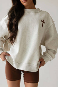 Bucketlist - Jesus Saves Reversible Oversized Mockneck Sweater