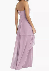 Dessy - Lux Strapless Chiffon Dress