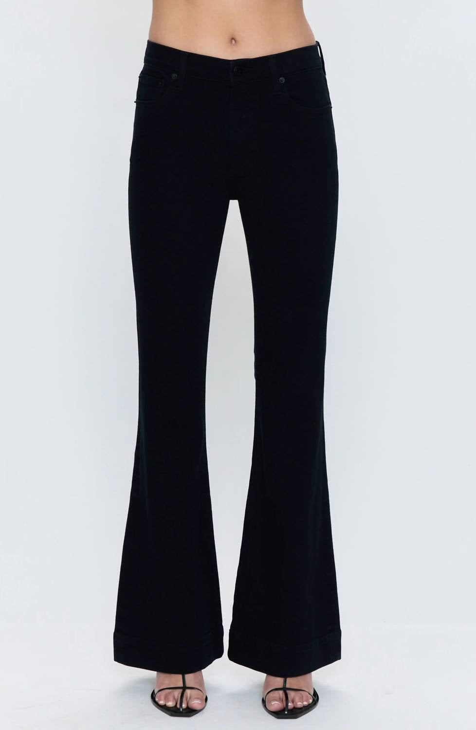 PISTOLA Kinsley Flare Jeans in noir - women's jeans