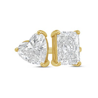Diana M Jewels - Women's Radiant & Heart Lab-Grown Diamond Fashion Ring (12.00 Ct) - Luxe