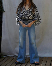 By Together - Smocked Waist Linen Crop Top