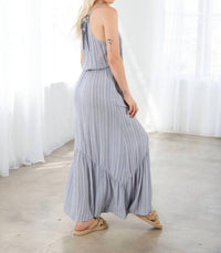 Lovestitch - Tunnel Halter Tiered Maxi Dress