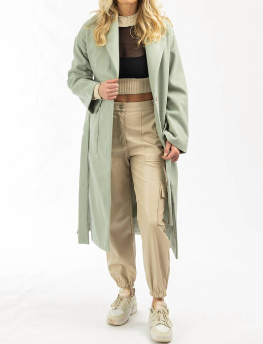 OVERSIZE BELTED TRENCH COAT