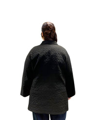 On The Plus Side - Cotton Quilted Swing Coat - Plus Size