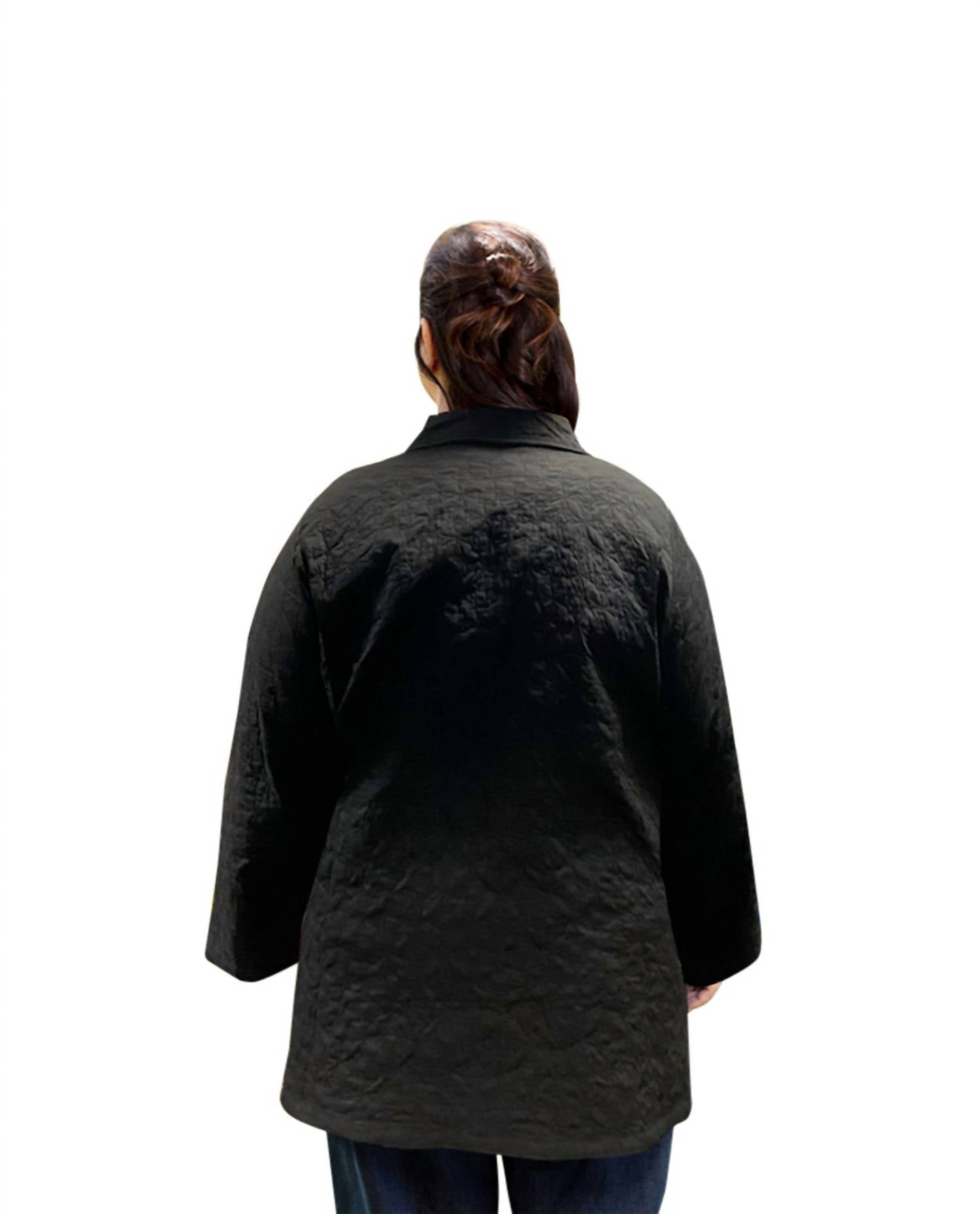 On The Plus Side - Cotton Quilted Swing Coat - Plus Size