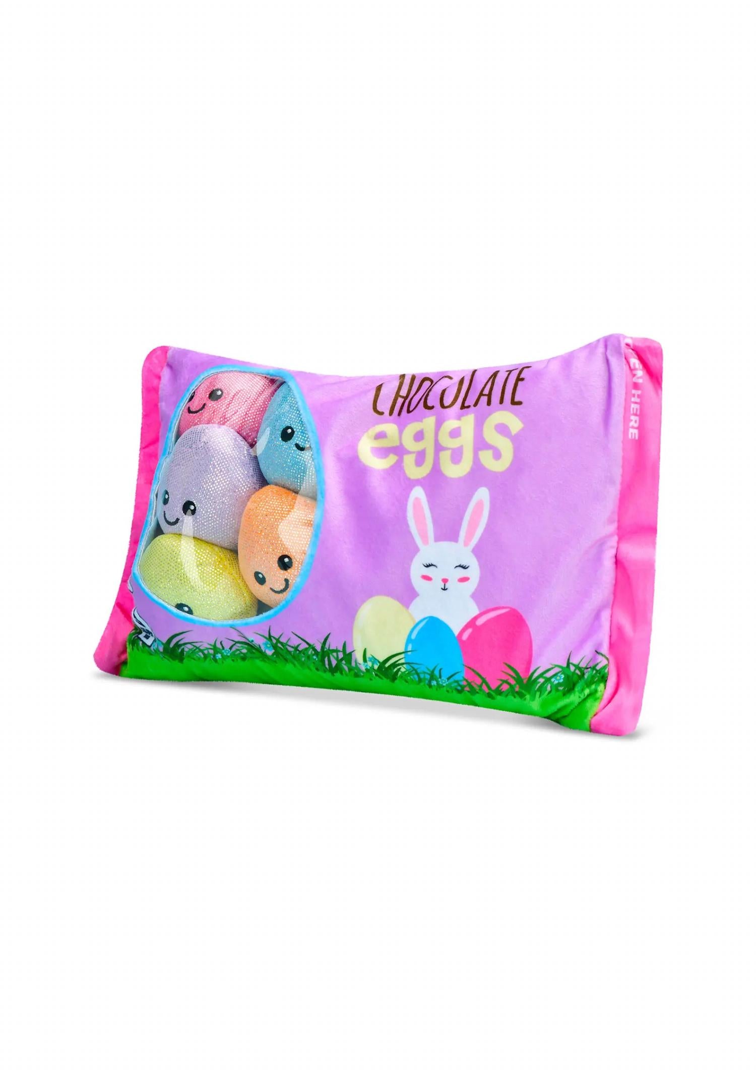 iScream Kids Chocolate Easter Egg Buddies Packaging Fleece Plush in multi - kids' item - alternate view