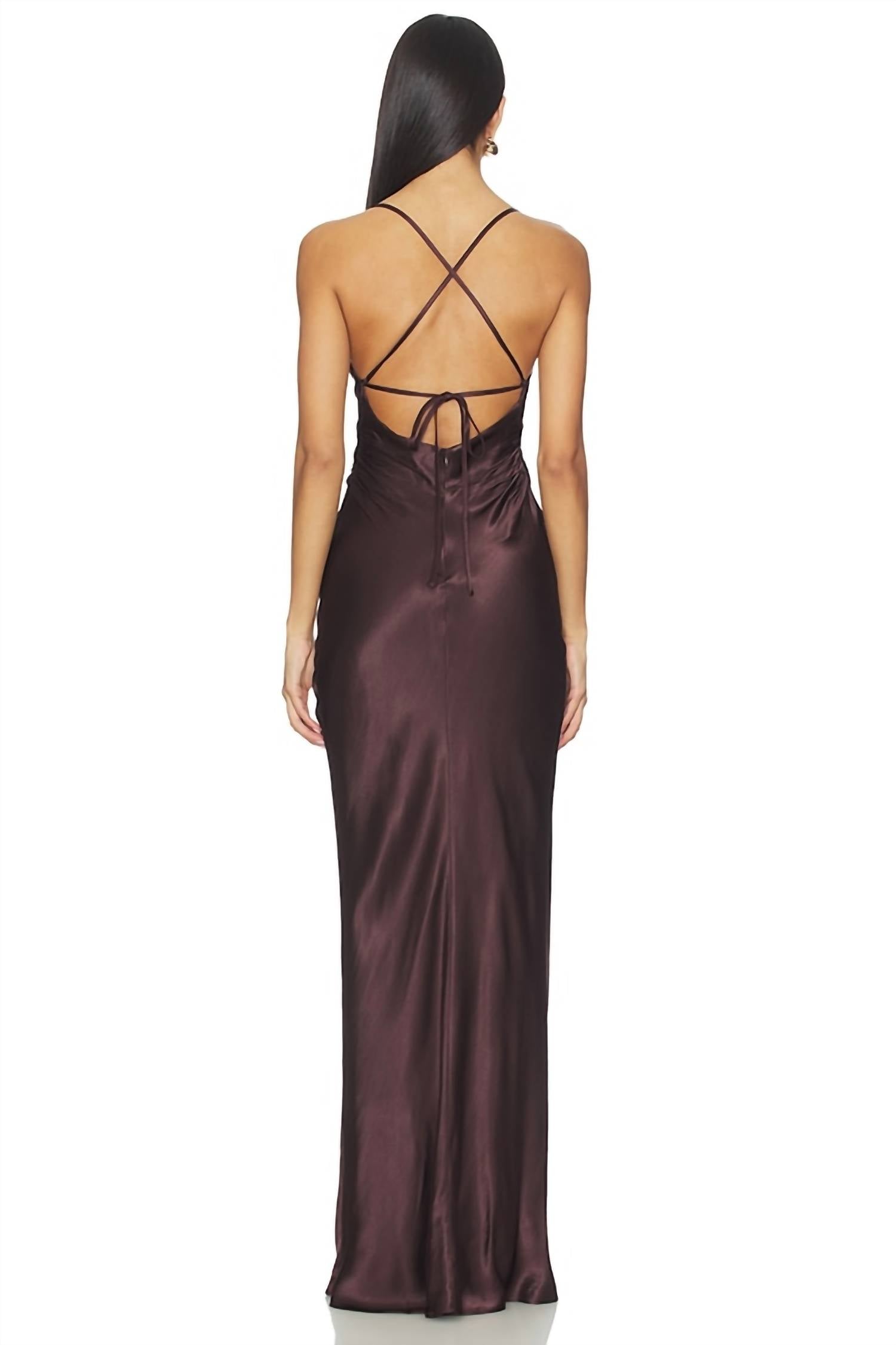 Shona Joy - La Lune Lace Back Maxi Dress