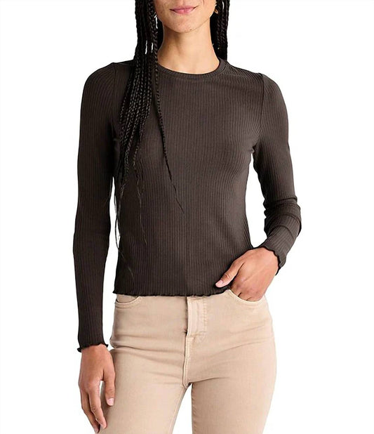 Splendid - Hailey Ribbed Long Sleeve Top