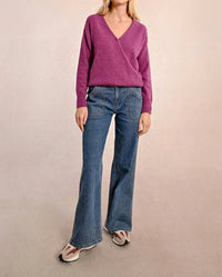 Molly Bracken - Soft Knit Wrap Sweater