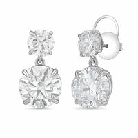 Diana M Jewels - Women's Round Lab-Grown Diamond Stud Earrings (10.00 Ct TCW) - Bold