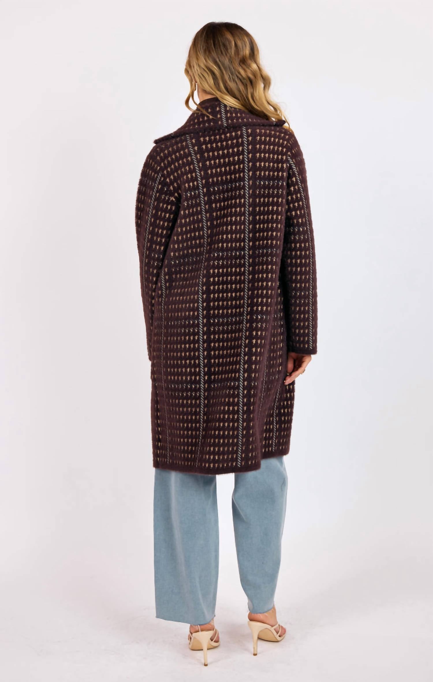 Sage The Label - Marceau Houndstooth Coat