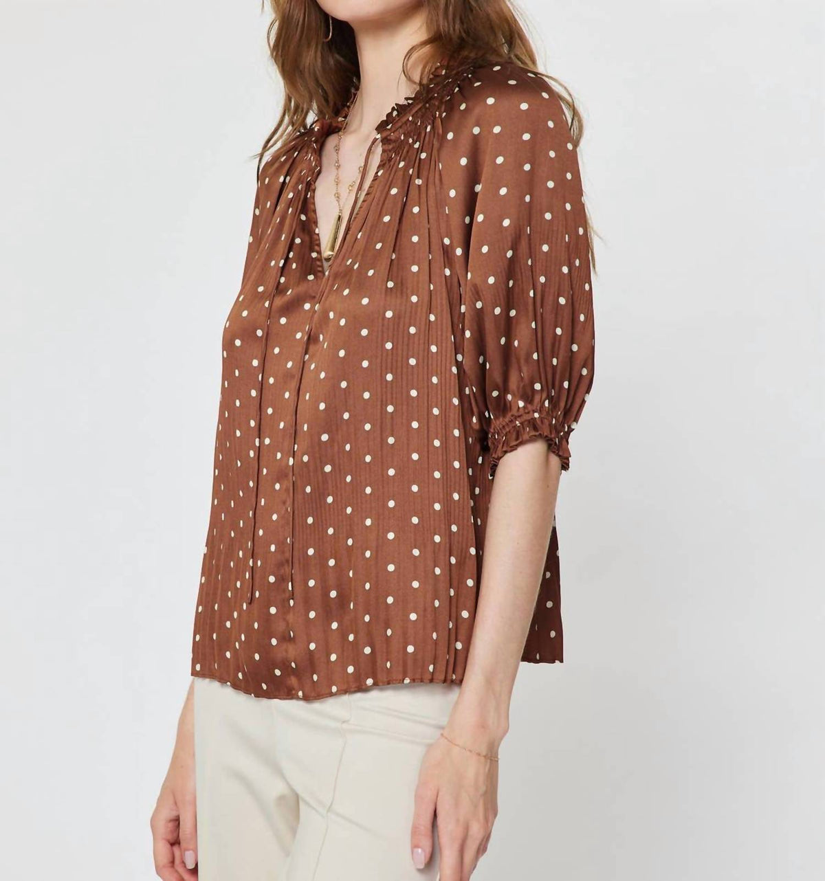 Current Air - Polka Dot Peggy Blouse