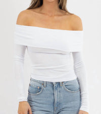 Olivaceous - CASSIE OFF SHOULDER TOP