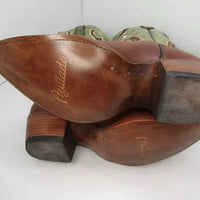 Azulado Women's Bonnie Western Cowgirl Boots in green brown - women's shoe - view 7