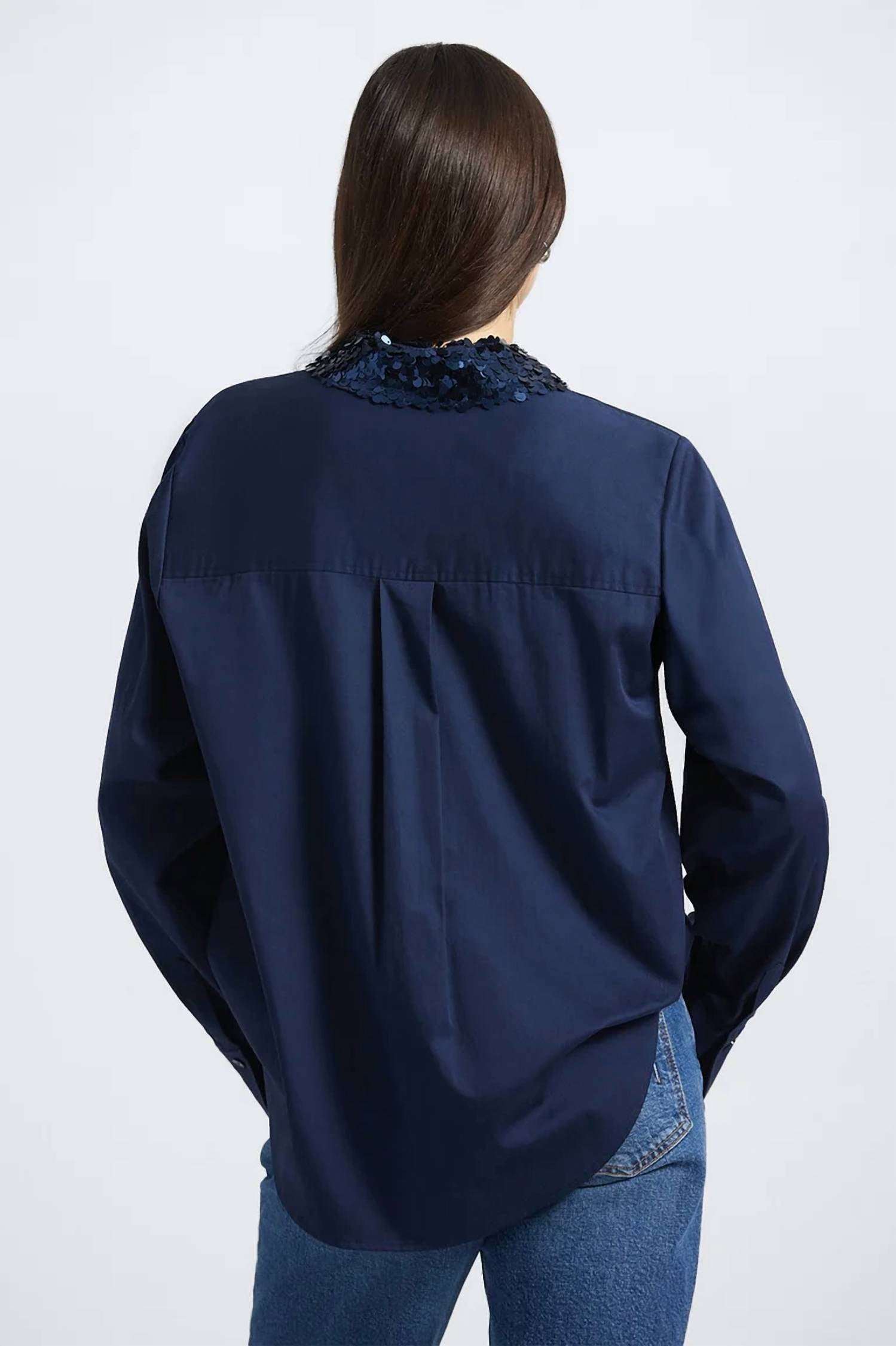 Derek Lam - Alina Sequin Collar Shirt