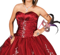 Karishma Creations - Luxury Sweetheart Charmeuse & French Tulle Ball Gown