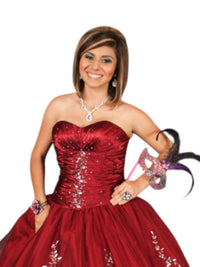 Karishma Creations - Luxury Sweetheart Charmeuse & French Tulle Ball Gown