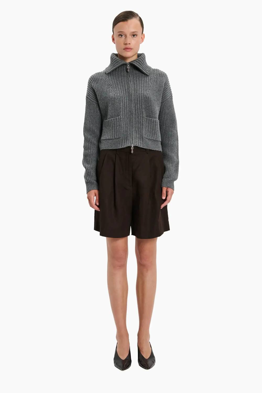 Arch4 Cashmere - Nara Zip-up Cardigan