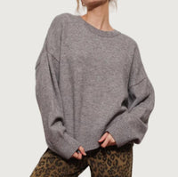 Mimosa Jaci Crewneck Sweater in grey - women's sweater