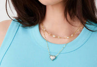 Native Gem - Women's Ombré Crystal Heart Necklace