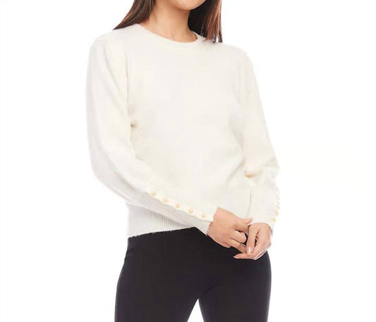 Karen Kane - Button Sleeve Sweater