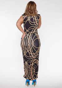 Circular Path - Ruched Maxi Skirt