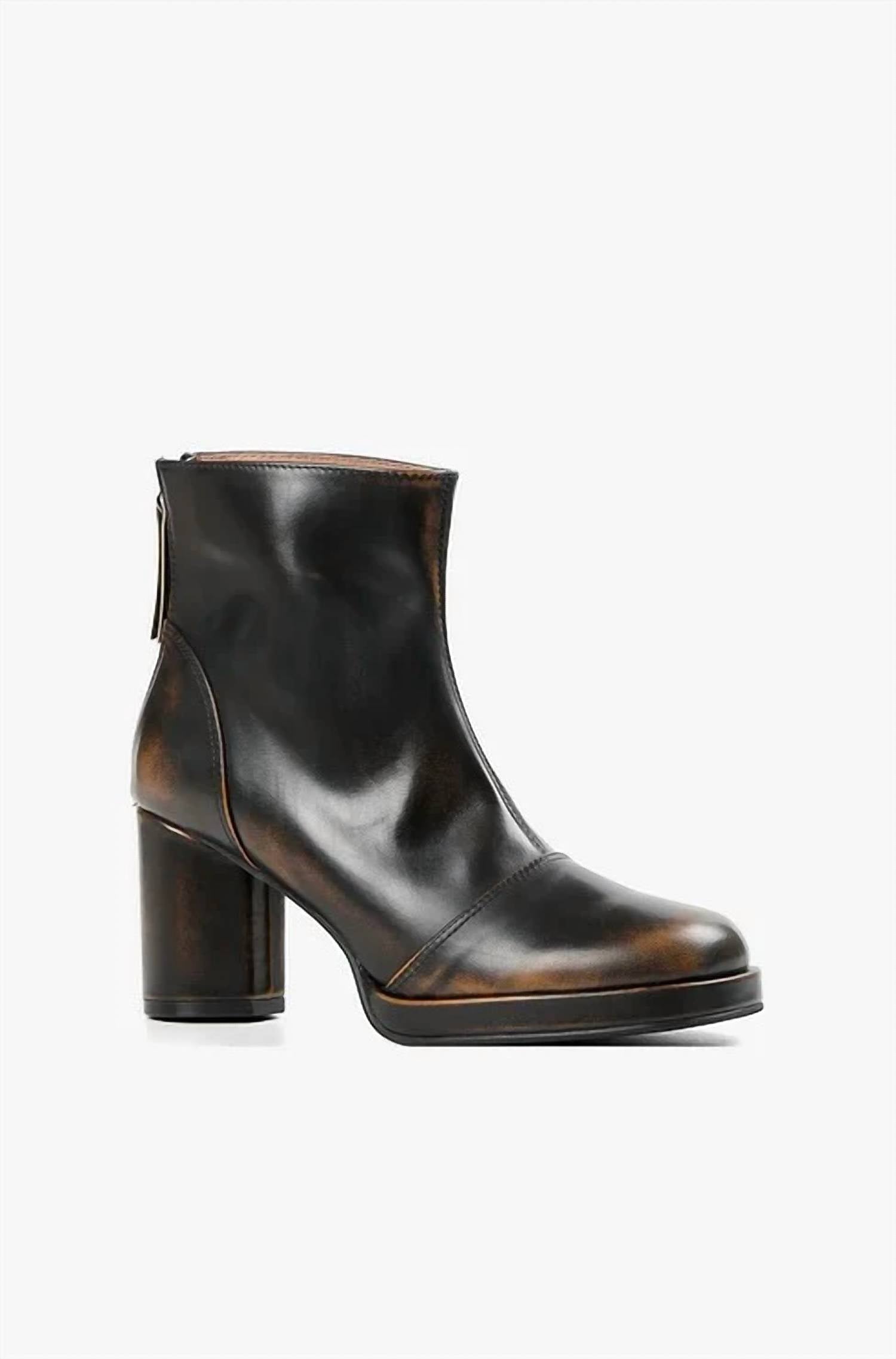 All Black - Women's Distressed Lady Ankle Boots