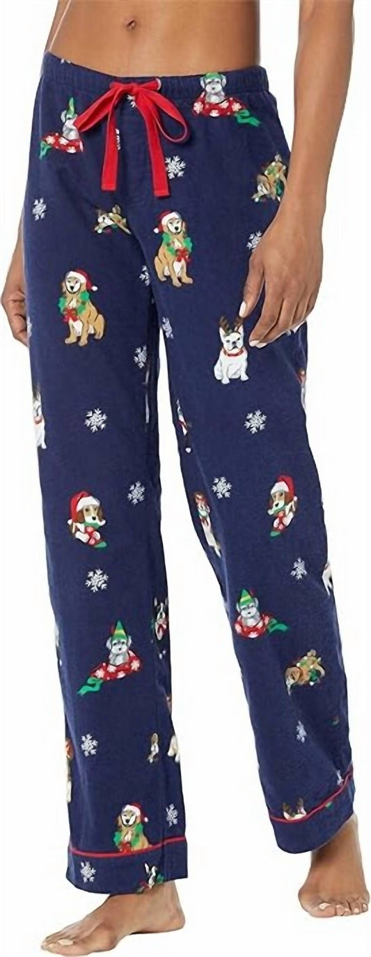 Women's Holiday Pups Flannel Pants
