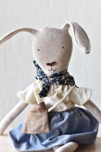 Woolgrass Farm - Ruthie The Rabbit With Chambray Skirt