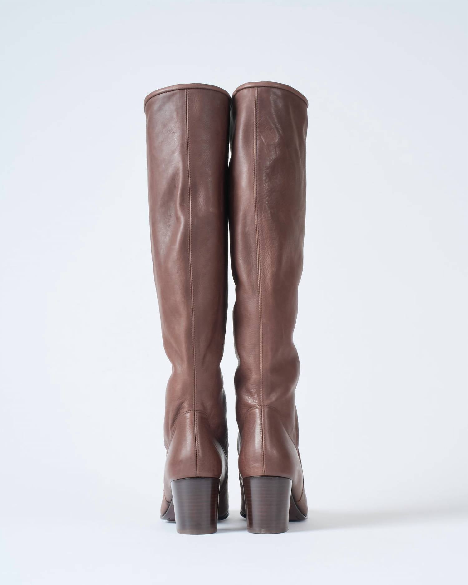 pedro garcia Women's Xantia Knee Boots in brown - women's shoe - detail view