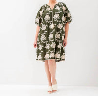 Karen Kane - Puff Sleeve Tassel Dress - Plus Size