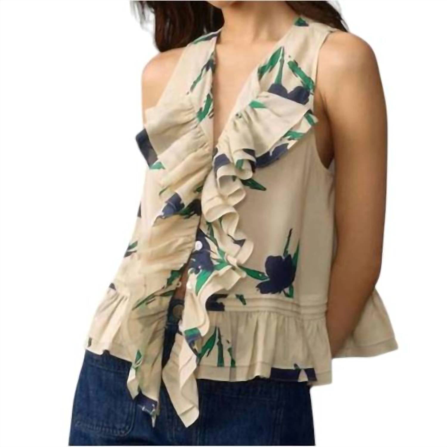 Hope For Flowers - Frilled Shell Top