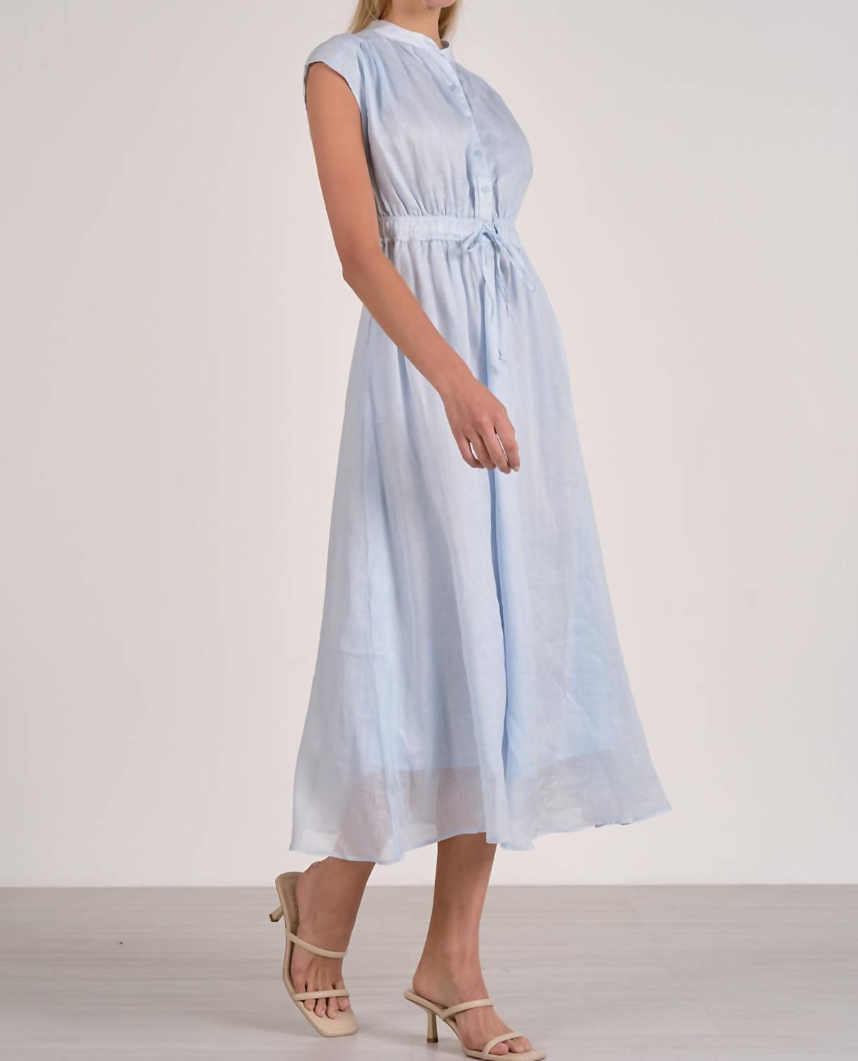 Elan - Tie Waist Midi Dress