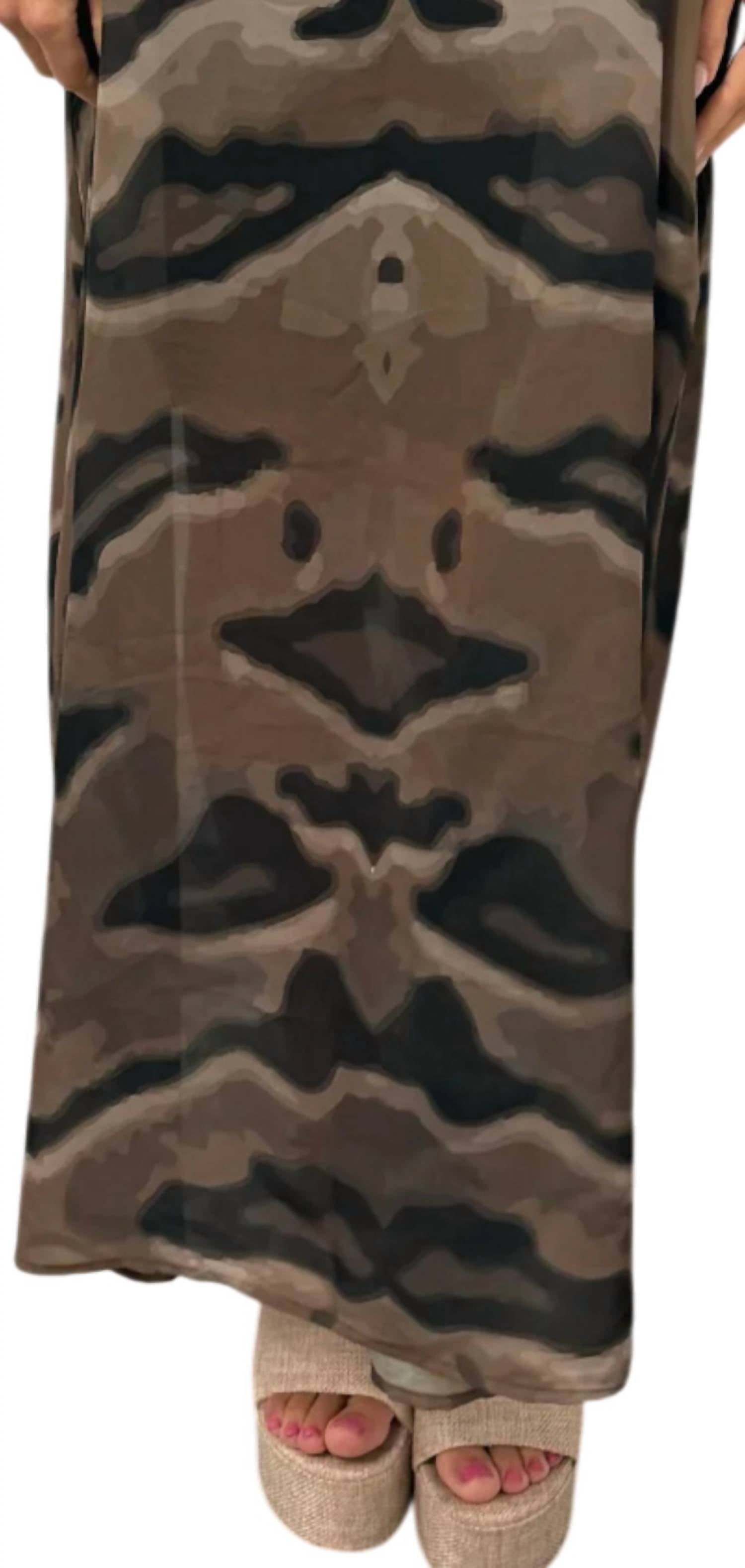 Tela Luxury Mercantile - Eye Of The Tiger Kaftan Dress