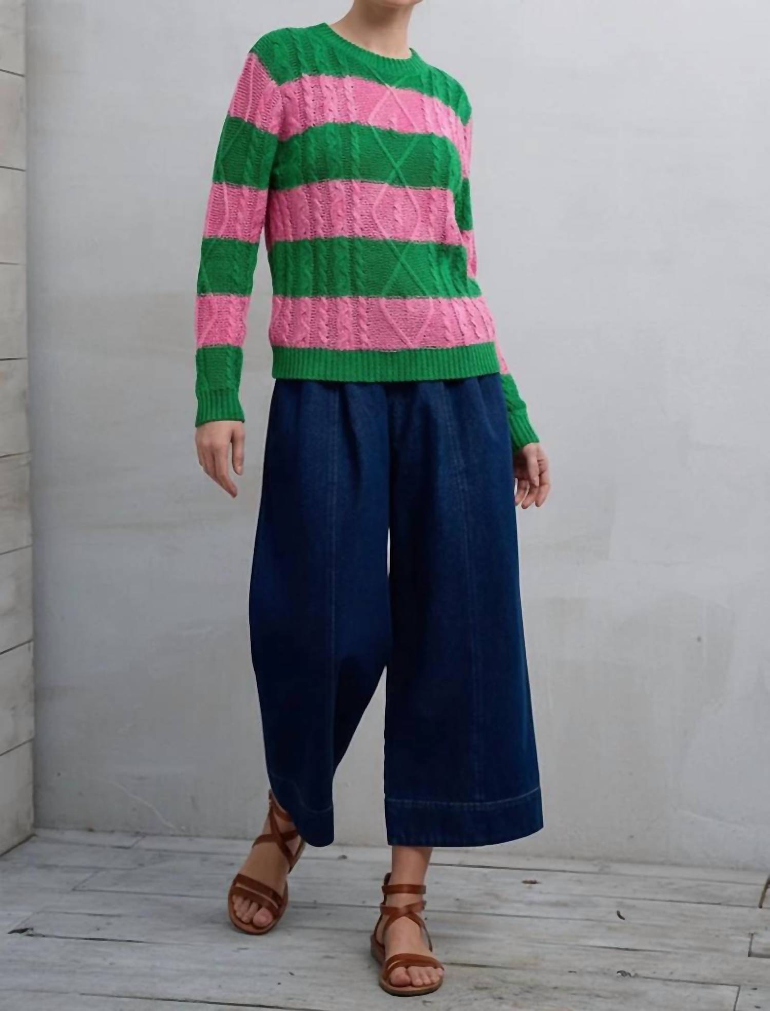 61 Jane - Striped Lightweight Sweater