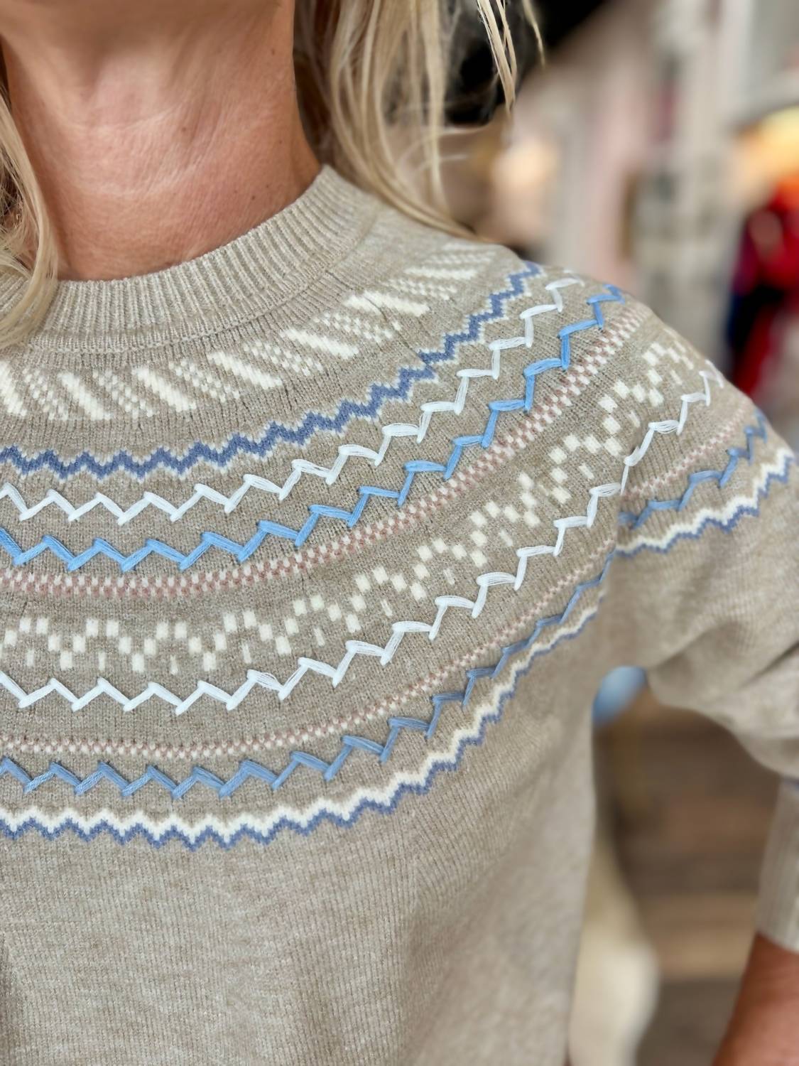 Charlie B - Mock Neck Sweater Top