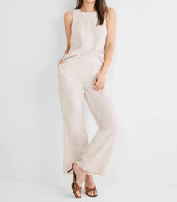 Nic + Zoe - Pin Stripe Gauze Pop On Tank Top
