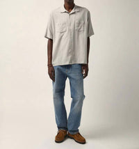 Corridor High Twist Shirt in grey - men's t-shirt - detail view
