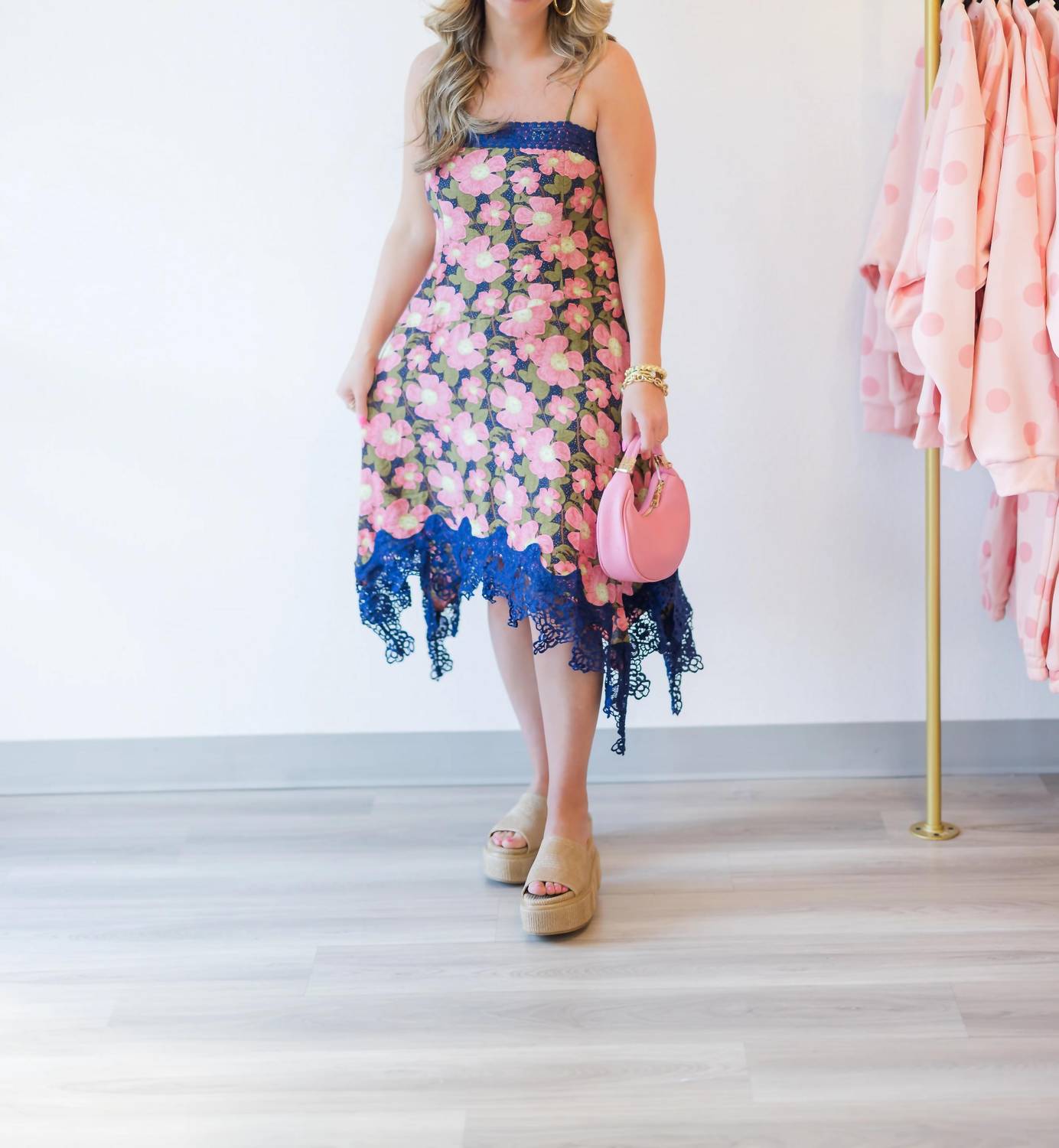 J.Nna - Jada Floral Print Midi Dress