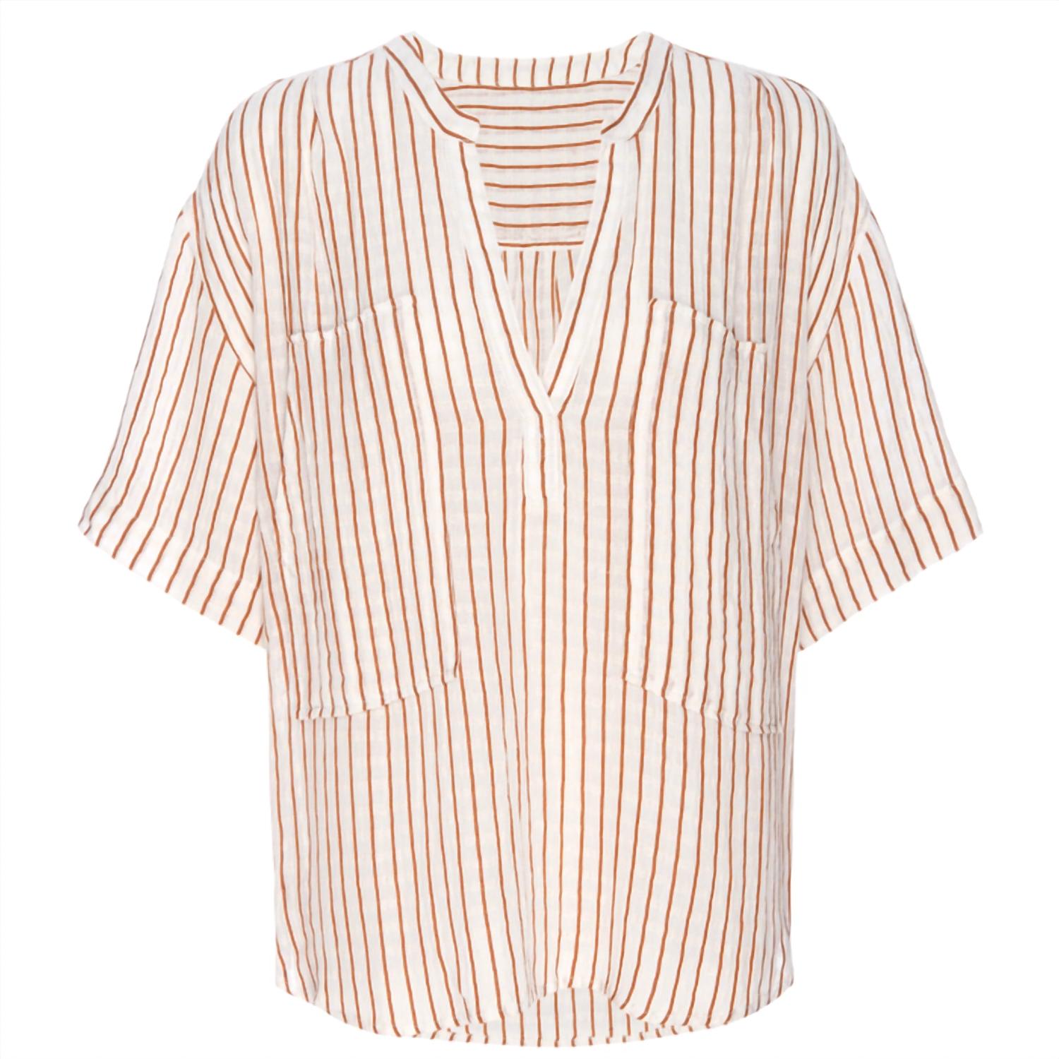 AMO Women's Antoinette Shirt in sepia natural - women's blouse - view 4