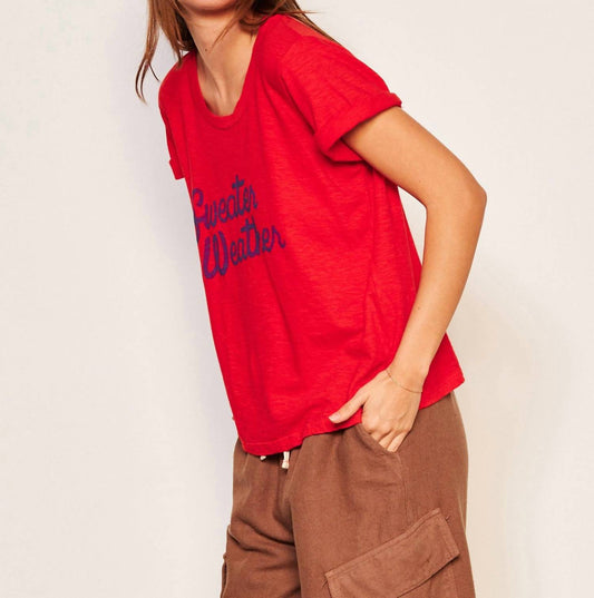 Sundry - Rolled Sleeve Graphic Tee